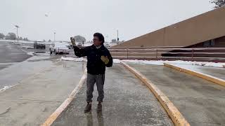 Diné College Campus Turns into Winter Wonderland [upl. by Ahcmis535]