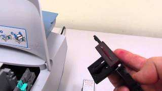 How to Replace Ink Cartridge amp Print Head for the Pitney Bowes DM100 Postage Meter [upl. by Ramas]