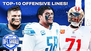 Ranking the Top10 Offensive Lines in the NFL  PFF NFL Show [upl. by Nortal]