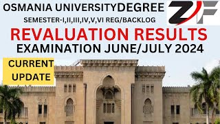 OSMANIA UNIVERSITY DEGREE SEMI TOVI REVALUATION RESULTS EXAM MAYJUNE 2024 REGBACKLOGviralvideo [upl. by Charteris]