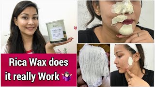 Rica Waxing At Home  Face Waxing Live Results  Does it really works   Post Skincare [upl. by Nicolis204]