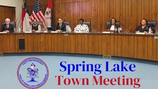 Town of Spring Lake Board of Commissioners Work Session October 28 2024 [upl. by Humphrey]