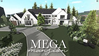 MEGA MANSION BLOXBURG SPEEDBUILD  6 bedrooms [upl. by Idet]