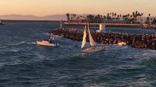 Dramatic Redondo Beach Harbor Rescue [upl. by Ahsuoj]