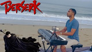 Guts Theme Berserk played on piano at the beach [upl. by Nemad29]