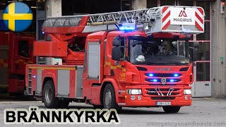 Stockholm Fire Department 1510 1530 responding to a call SE  102020 [upl. by Everson]