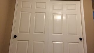 How to replace knobs on closet doors  before and after [upl. by Yror387]