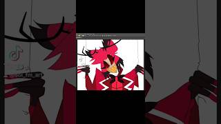 hazbinhotel Hazbin Hotel Alastor lets draw speedpaint The Radio Demon [upl. by Ielak]