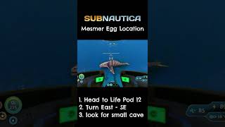 Subnautica Mesmer Egg Location shorts subnautica [upl. by Sokcin810]