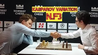 Magnus Carlsen vs Fabiano Caruana  Norway Chess [upl. by Nuahsal]