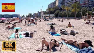 5K SPAIN Walk on the Beach on a hot day 5K Catalonia [upl. by Eduj333]