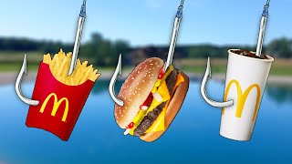 Fast Food Fishing Challenge [upl. by Hellman85]