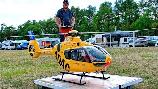 STUNNING RC EC135 ADAC SCALE MODEL ELECTRIC HELICOPTER FLIGHT DEMONSTRATION [upl. by Nivad]