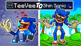 From TeeVee to SHIN SONIC in Minecraft [upl. by Elawalo123]