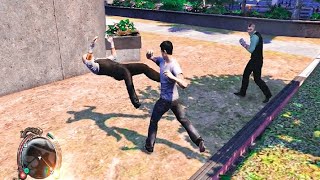 SLEEPING DOGS PCGAMEPLAY VIDEO FIGHT WITH PUBLIC AND GANGSTER [upl. by Naimaj]