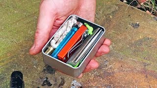 Tin Can Survival Fire Kit And Making My Own [upl. by Labotsirc888]