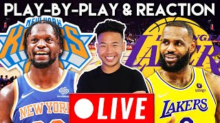 Los Angeles Lakers vs New York Knicks NBA LIVE PlayByPlay amp Reaction [upl. by Trelu]