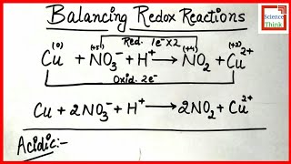 Oxidation Number Method  Acidic Medium in Hindi  SCIENCE THINK [upl. by Zoila]