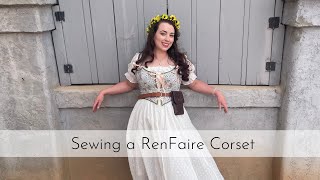 Sew a Reversible RenFaire Corset With Me  Butterick 4669 [upl. by Naujak369]