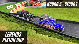 Disney Cars Racing Featuring Doc Hudson The Fabulous Hudson Hornet  Legends Piston Cup  Round 2 [upl. by Llenrap512]