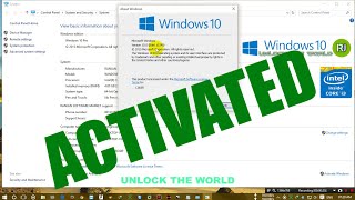 WINDOWS 10 PRO RTM BUILD 10240 ACTIVATE JUST ONE CILCK [upl. by Aken49]