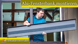 AluFensterbank montieren  Fensterbank Blech einbauen  so gehts [upl. by Bound]