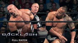 FULL MATCH  The Rock vs Goldberg Backlash 2003 [upl. by Namor]