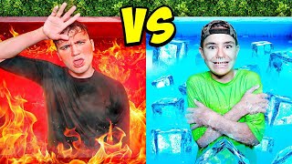 Chaude Vs Froide Piscine Challenge [upl. by Towny]