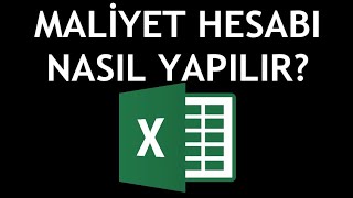 Microsoft Excel Maliyet Hesabı Nasıl Yapılır [upl. by Yanad617]