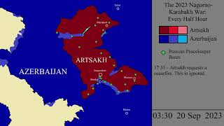 The 2023 NagornoKarabakh War Every Half Hour [upl. by Thilda]