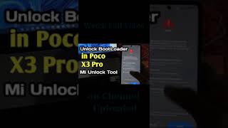 Poco X3 pro BootLoader Unlock with mi unlock tool [upl. by Wendye993]