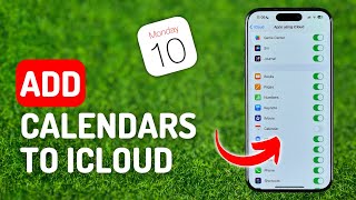 How to Add Calendars to iCloud  IPhone 15 Pro [upl. by Aisset]