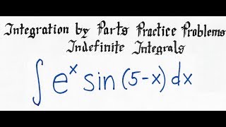 Integration by Parts with Indefinite Integrals Practice Problem V  Calculus 2 [upl. by Jolee]