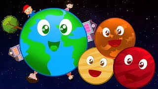 planètes chanson pour les enfants  système solaire rime  apprendre planètes  Planets Song [upl. by Allicserp]