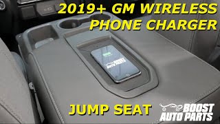 2019 Wireless Phone Charging Retrofit Install Silverado amp Sierra Center Jump Seat [upl. by Eldon]