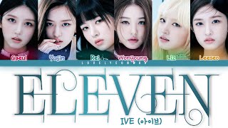 IVE 아이브 – ELEVEN Lyrics Color Coded HanRomEng [upl. by Phio]