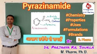 Pyrazinamide  Antitubercular Agents  Pharmaceutical Chemistry  D Pharm 1st amp 2nd Year [upl. by Annaxor646]