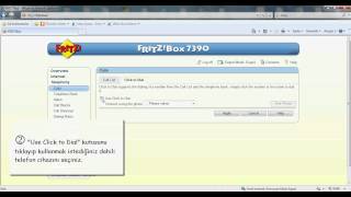 FRITZBox  Click to Dial Özelliğinin Çalıştırılması [upl. by Puglia]