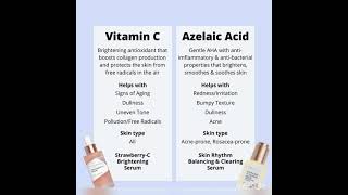 VITAMIN C VS AZELAIC ACID [upl. by Castara]