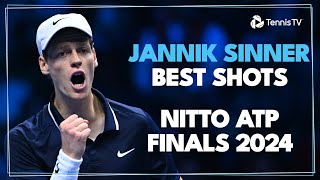 Jannik Sinner Best Shots On The Way To Nitto ATP Finals Title [upl. by Araeic]