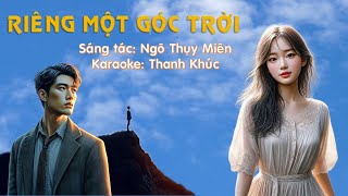 Karaoke Riêng một góc trời Tone Nam  Thanh Khúc Karaoke [upl. by Bernete]