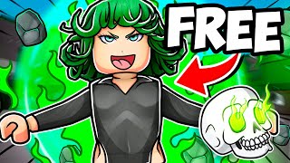 Using FREE TATSUMAKI for The FIRST TIME in The Strongest Battlegrounds UPDATE [upl. by Ahsikad22]