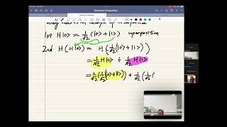 Quantum interference example Two consecutive Hadamard gates on a single qubit [upl. by Fredkin]