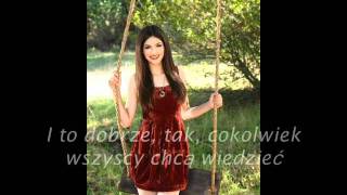 Victoria Justice  Youre the reason tłumaczenie pl [upl. by Yelsnik]