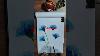 Beautiful flowers painting art shorts youtubeshorts [upl. by Enohs]