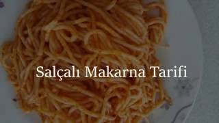 SALÇALI SPAGETTİ NASIL YAPILIRENFES MAKARNA TARİFİ2 DAKİKADA DETAYLI ANLATIM [upl. by Ludovick]