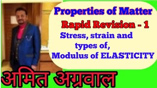 Properties of matter  stress  strain  modulus of elasticity [upl. by Shawnee]