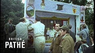 Eyam Floral Tribute To The Plague Aka Eyam WellDressing 1965 [upl. by Aiyn]