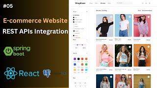 Spring Boot REST APIs Integration with ReactJS  FullStack Ecommerce Website  Part 05 [upl. by Longley]