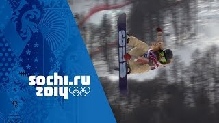 Jamie Andersons Snowboard Slopestyle Full Gold Medal Run  Sochi 2014 Winter Olympics [upl. by Nylsor]